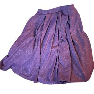 Lularoe Purple pleated glitter circle skirt - size small